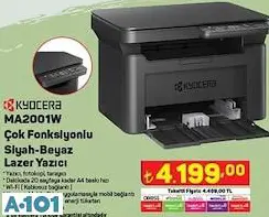 KYOCERA MA2001W ÇOK FONKSİYONLU SİYAH BEYAZ LAZER YAZICI